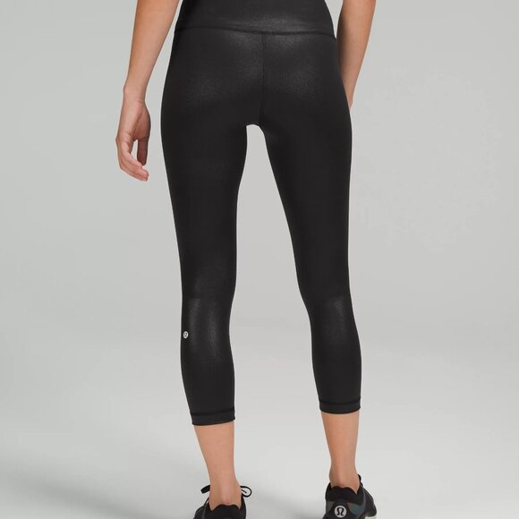 Lululemon Wunder Train High-Rise Crop 23" Foil Size 6 - Picture 2 of 12